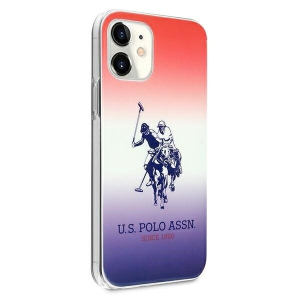 AMERIKANSK SAG POLO ASSN. GRADIENT PATTERN COLLECTION TIL IPHONE 12 MINI - RØD OG BLÅ