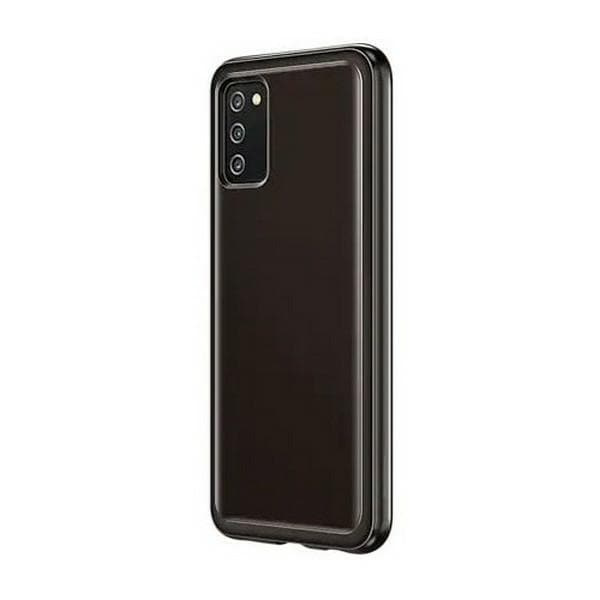 Fodral Samsung EF-QA038TB A03s A038 Soft Clear Cover svart/svart