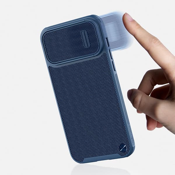 NILLKIN CASE CAMERA COVER TIL IPHONE 14 PLUS BLÅ