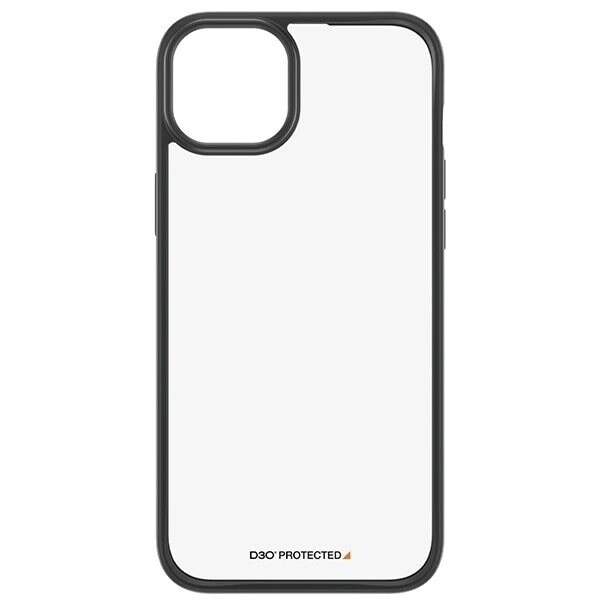 PanzerGlass ClearCase beskyttelsesdeksel for iPhone 15 Plus/14 Plus med militær karaktersertifisering - klar og svart