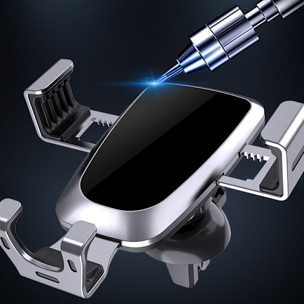 GRAVITY BILHOLDER TIL SMARTPHONE PÅ VENTILATIONSRIST, SORT