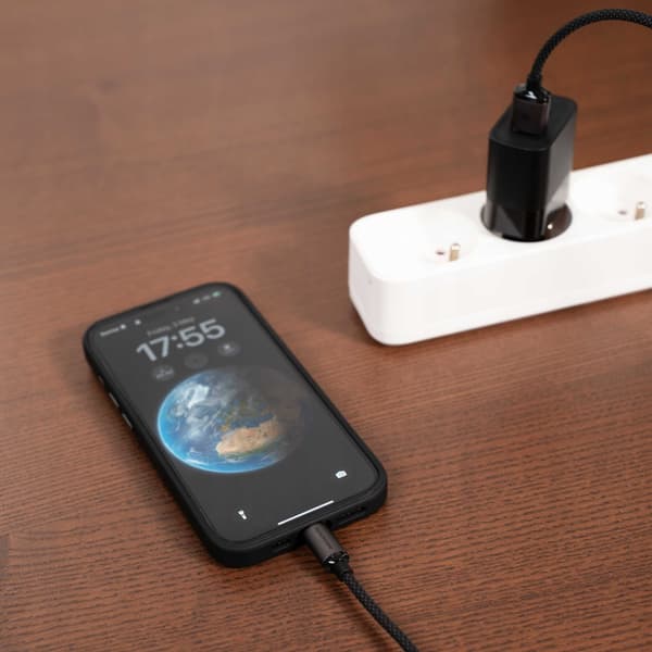 Utrymdsfodral Usb-C Till Usb Typ C-Kabel 1M 3A För Bredtelefon