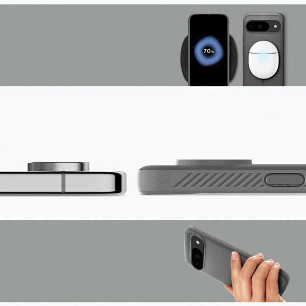 SPIGEN RUGGED ARMOR GOOGLE PIXEL 9/9 PRO MARMORGRÅ