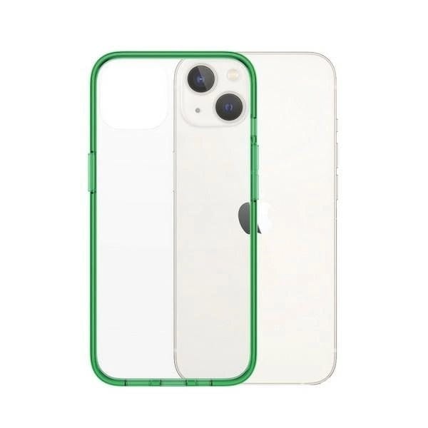 PANZERGLASS CLEARCASE ANTIBAKTERIELT ETUI MED MILITARY GRADE CERTIFIKAT TIL IPHONE 13/14/15 - GENNEMSIGTIG GRØN