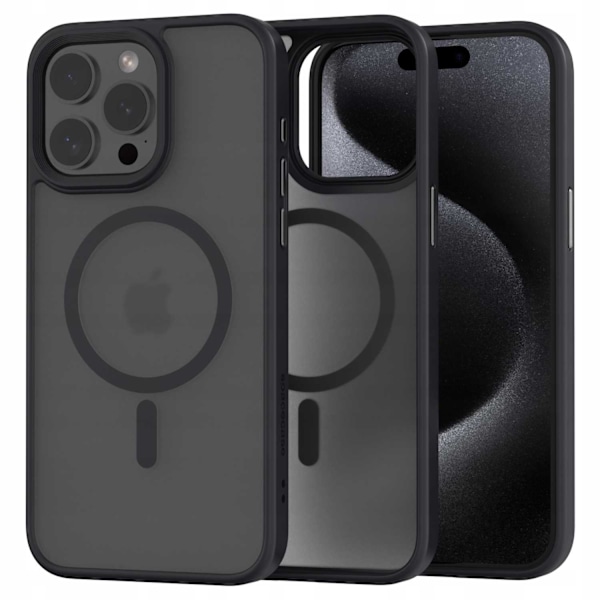 Spacecase Hybrid Fodral För Iphone 15 Pro Max För Magsafe Black