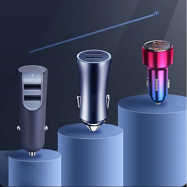 Baseus Magic Series Dual QC - Quick Charge 3.0 billader 2x USB 45W 6A svart (CCMLC20A-01)