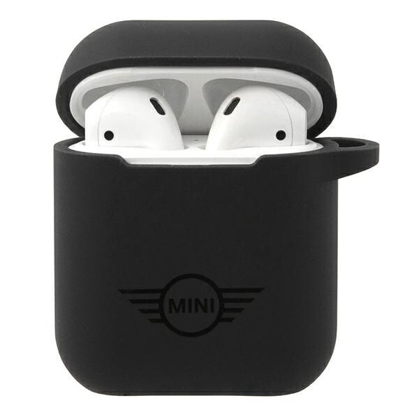 MINI MIACA2SLTBK AIRPODS COVER SORT/SORT HÅRDT ETUI SILICONE COLLECTION