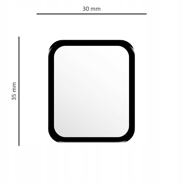 Rymdskydd Hybrid Härdat Glas För Apple Watch 38Mm Skärmskydd