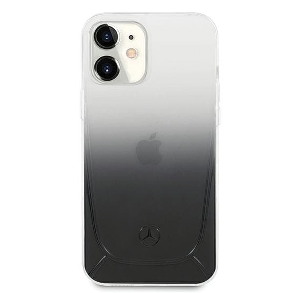 MERCEDES TRANSPARENT LINE ETUI TIL IPHONE 12 MINI - SORT