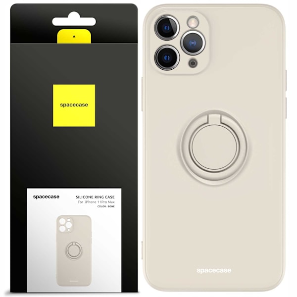 Spacecase Silikon Ringfodral För Iphone 11 Pro Max Bone Protective