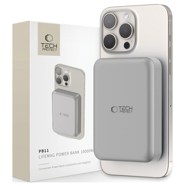 TECH-PROTECT PB11 LIFEMAG MAGSAFE POWER BANK 10000MAH TITANIUM