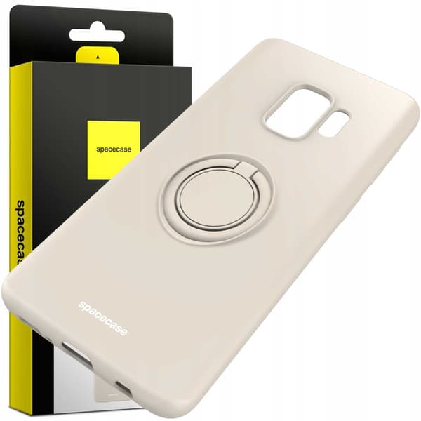 Spacecase Silikonecase Ring Galaxy S9 Bone Phone Cover