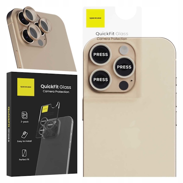 Spacecase Härdat Glas För Kamera För Iphone 16 Pro Max Desert Titan