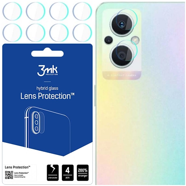 3MK LENS PROTECTION HYBRID KAMERAGLAS TIL OPPO RENO 7 LITE 5G