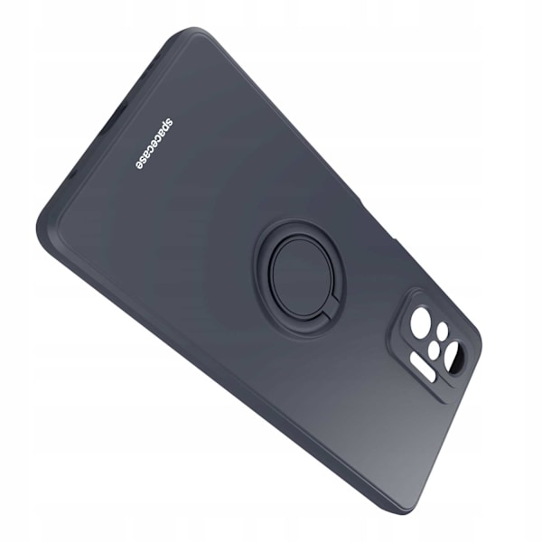 Spacecase Silikonecase Ring För Xiaomi Redmi Note 10 Pro Black
