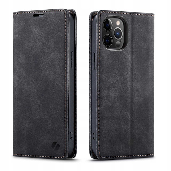 Spacecase Pålbocksväska För Iphone 12 Pro Max Svart Skydd