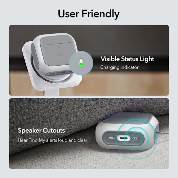 ESR ORBIT HALOLOCK MAGSAFE ETUI TIL APPLE AIRPODS 4 - HVID