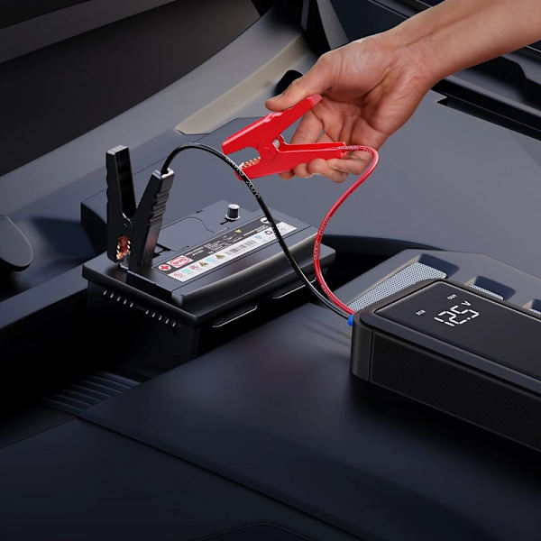 Startmotor med superkondensator Baseus Super Energy Mega Series BS-CH007 3000A 12V USB-C / EC8 / DC - grå
