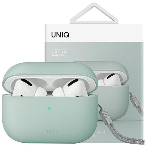UNIQ-deksel til Lino AirPods Pro 2 gen silikon mint/mintgrønn