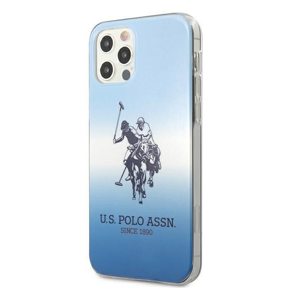 AMERIKANSK SAG POLO ASSN. GRADIENT COLLECTION TIL IPHONE 12 / IPHONE 12 PRO - BLÅ