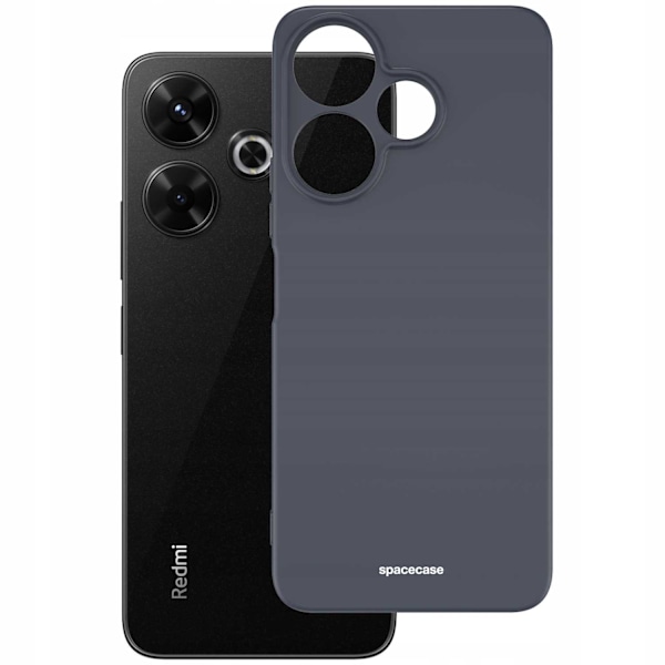 Spacecase Silikonfodral För Xiaomi Redmi 13 4G Väska Svart