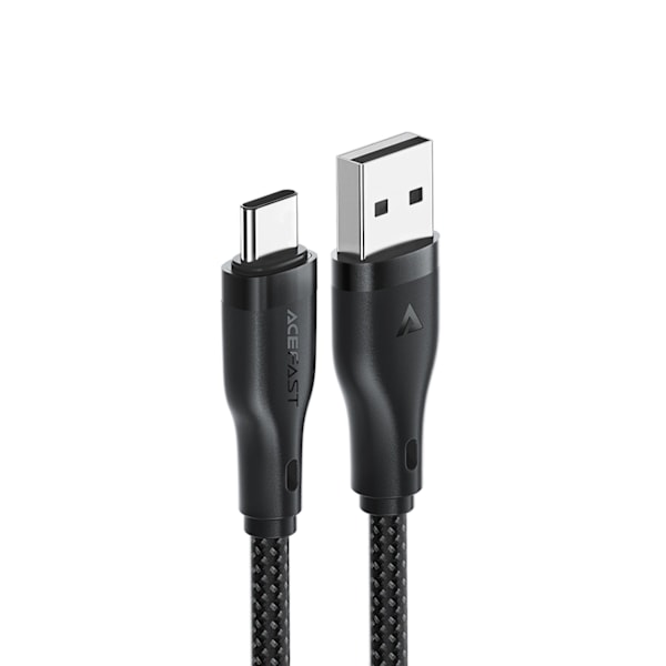 ACEFAST C8-04 USB-A / USB-C 3A KABEL - SORT