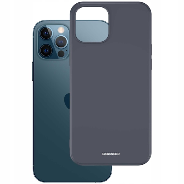 Spacecase Silikonfodral För Iphone 12 Pro Max Black Protective