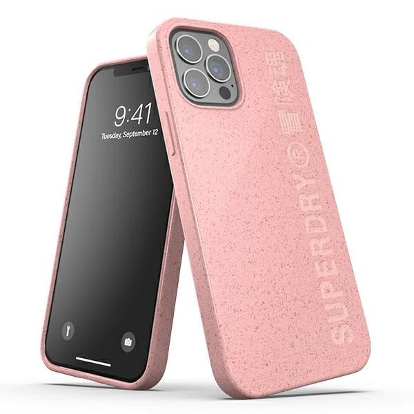 SuperDry Snap iPhone 12/12 Pro Compostable Fodral rosa/rosa 42621