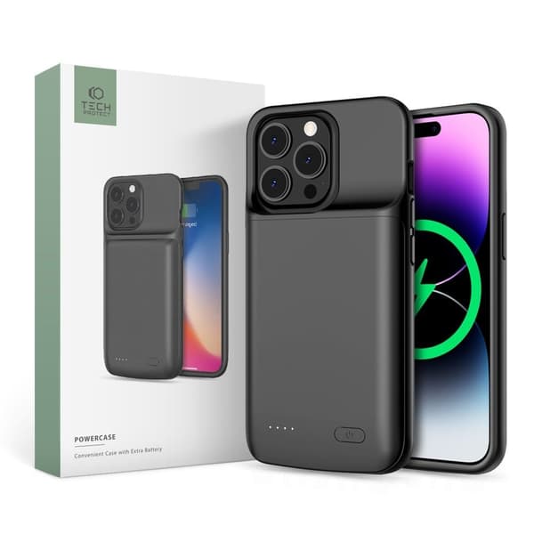 TECH-PROTECT POWERCASE 4800MAH IPHONE 14/14 PRO SVART