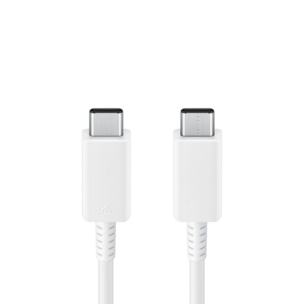 SAMSUNG KABEL LANGT HURTIG USB-C - USB-C 5A 480MB/S 1,8M HVID