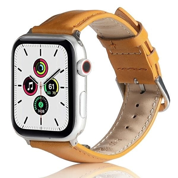 Beline Apple Watch Läderrem 38/40/41mm ljusbrun