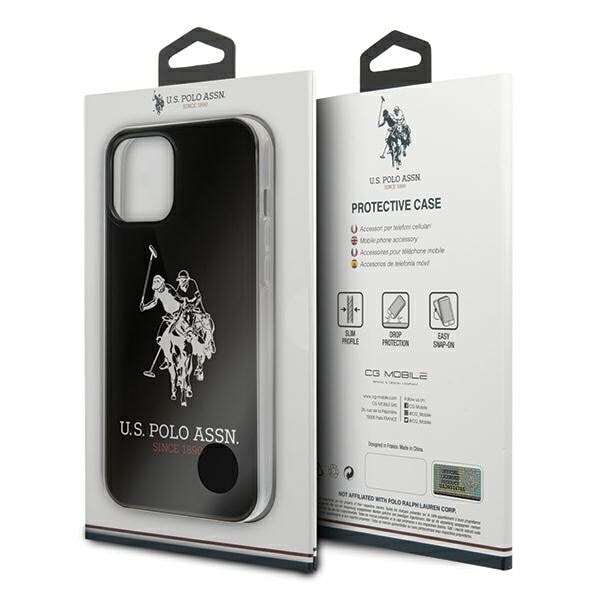 AMERIKANSK SAG POLO ASSN. SHINY BIG LOGO TIL IPHONE 12 PRO MAX - SORT