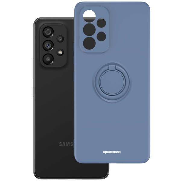 Spacecase Silikonecase Ring För Samsung Galaxy A53 5G Blue