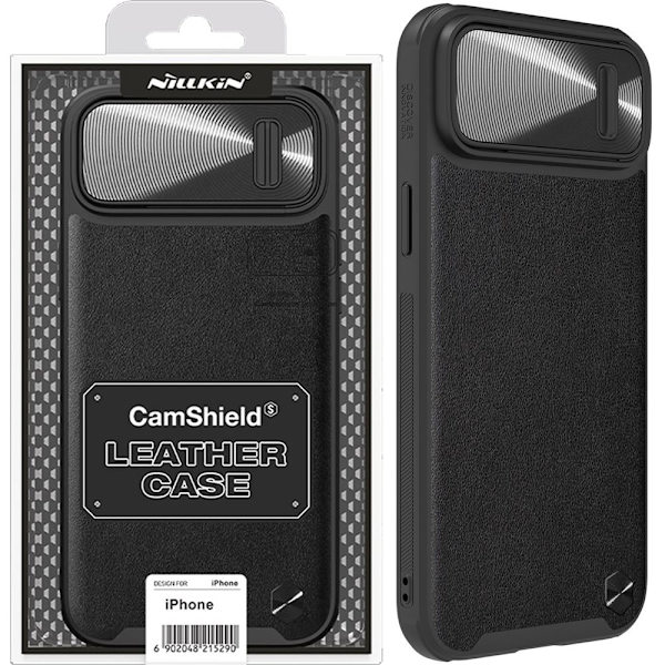 NILLKIN CASE CAMERA COVER TIL IPHONE 14+ SORT