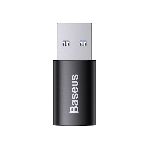 Baseus Ingenuity-serien miniadapter USB 3.1 OTG - USB Type C svart (ZJJQ000101)