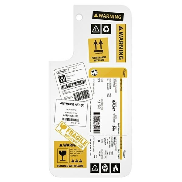 Samsung GP-TOU021AMIWW Panel för Galaxy S22 Ramskydd vit/vit