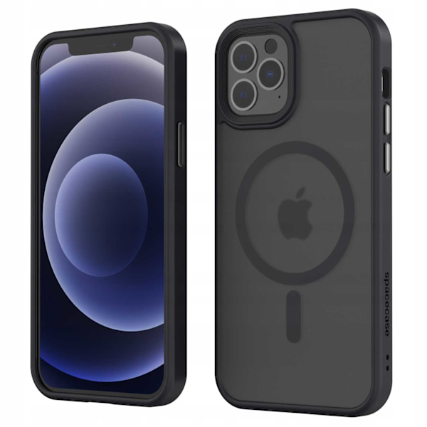 Spacecase Hybrid Case För Iphone 12 12 Pro Black