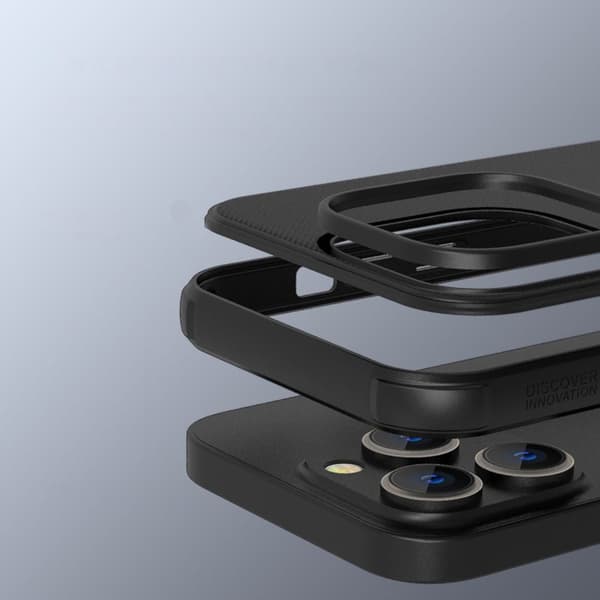 NILLKIN LÆDERCASKER HUSLAG TIL IPHONE 14PRO SORT
