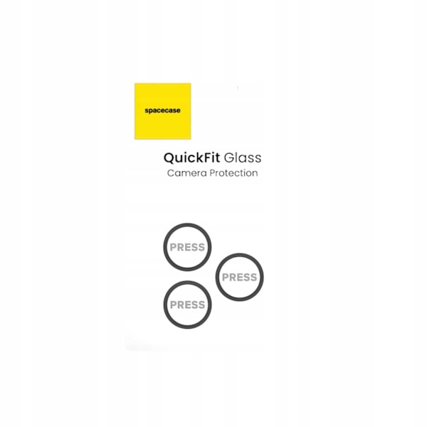 Spacecase Härdat Glas Quickfit-Kamera För Iphone 11 Pro Max 12 Svart