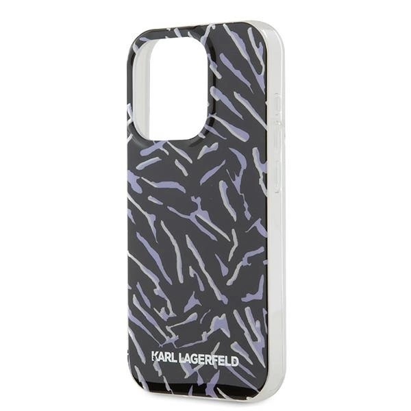 KARL LAGERFELD ZEBRA WITH CORD COVER TIL IPHONE 15 PRO MAX - LILLA