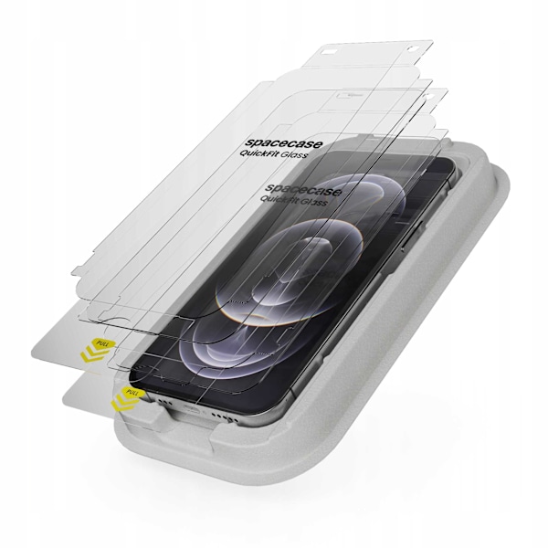 Spacecase Quickfit Härdat Glas För Iphone 12 12 Pro Skyddsfolie