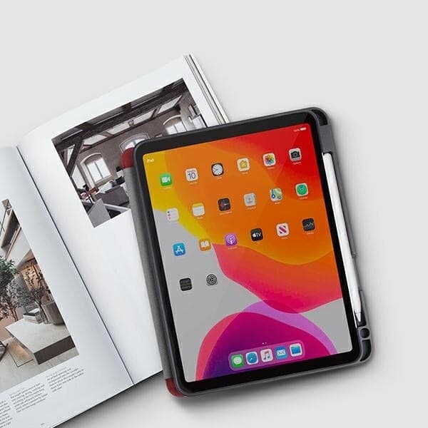 UNIQ TRANSFORMA RIGOR ETUI TIL IPAD AIR 10.9 (2020) - RØD