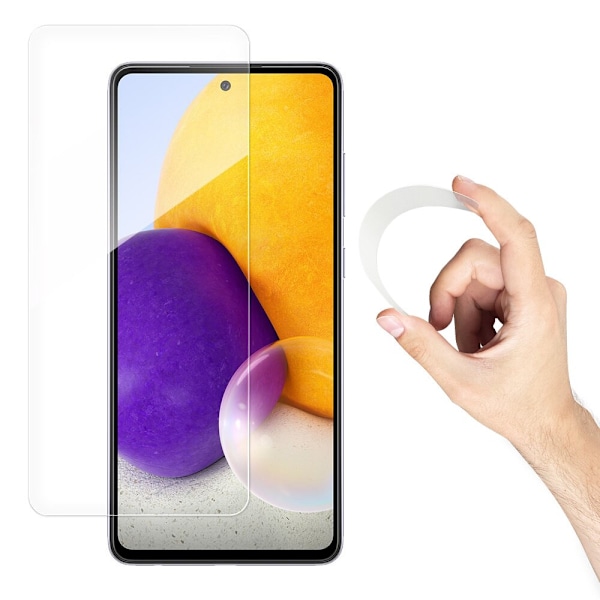 Wozinsky Nano Flexi Hybrid fleksibelt glassfilm herdet glass Samsung Galaxy A72 4G Gjennomsiktig