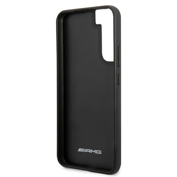 AMG LEATHER DEBOSSED LINES ETUI TIL SAMSUNG GALAXY S22+ - SORT