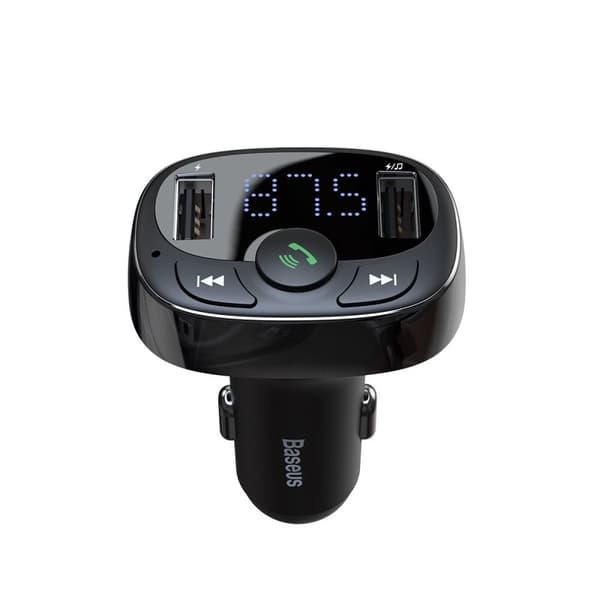 Bluetooth-sender/lader til bil Baseus S-09A (Overseas Edition) - svart