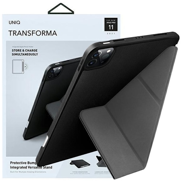 UNIQ TRANSFORMA ETUI TIL IPAD PRO 12.9'' (2021) - SORT