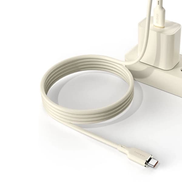 Dudao L7SC USB-A - USB-C kabel 5A 1m - beige