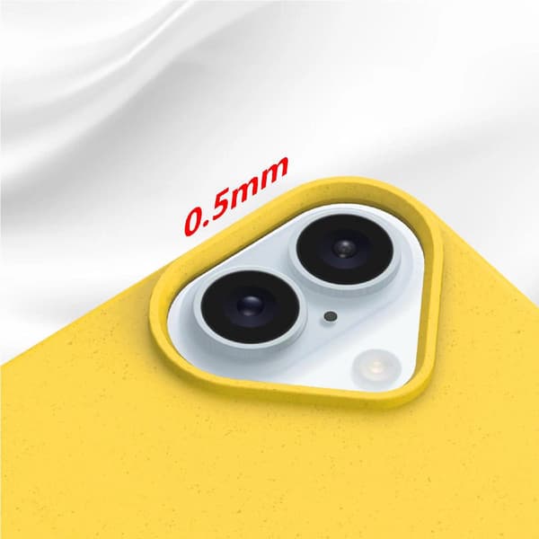 MULTIPLE COLOR WHEAT BRAN COVER MAGSAFE TIL IPHONE 16 - GUL
