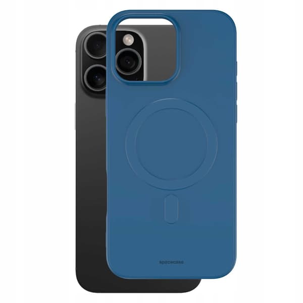 Spacecase Silikon Magnetiskt Fodral För Iphone 16 Pro Blue
