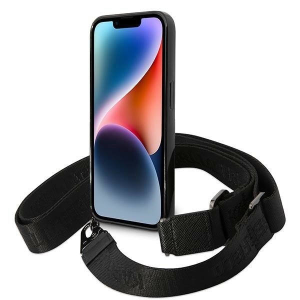 Karl Lagerfeld KLHCP14XSTSTP-deksel til iPhone 14 Pro Max hard - rosa Farge Stripes Strap